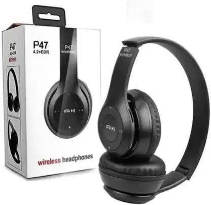 🎧 P47 Wireless Bluetooth Headphones – Black, photo 5