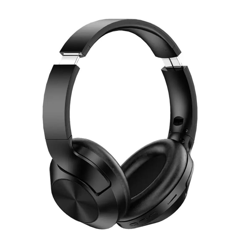 Black Bluetooth Headphones with Red Ring | Long Battery Life