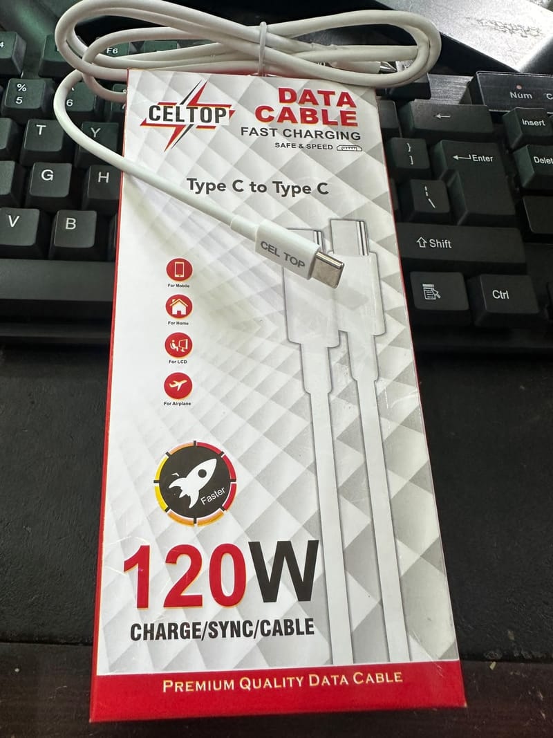 Celtop 120W Type-C Fast Charging & Data Cable, photo 3
