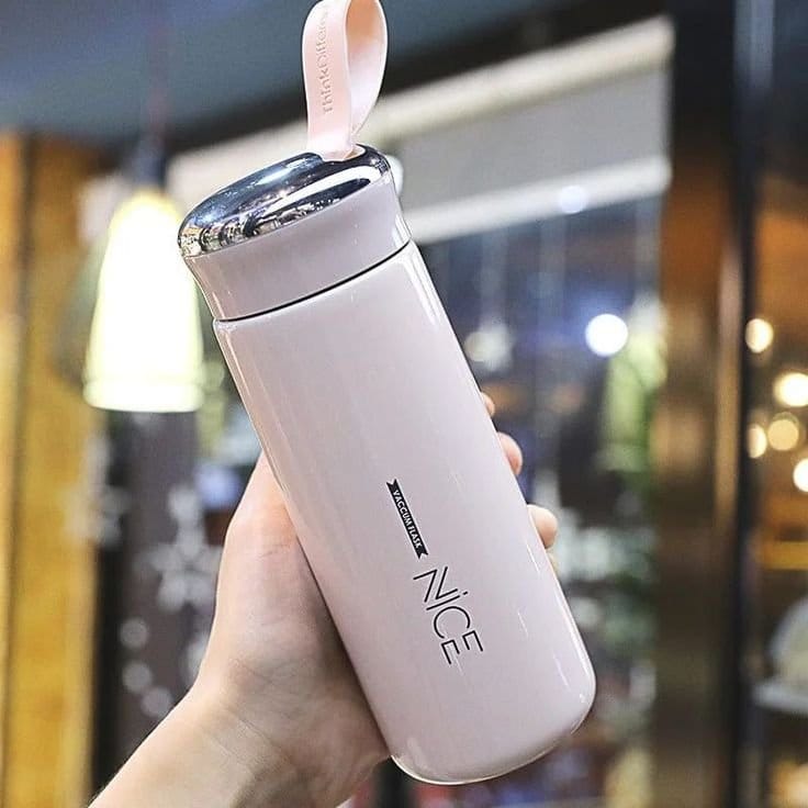 Nice Insulated Water Bottle 380ml - Pastel Colors Leak Proof Hot & Cold, photo 2