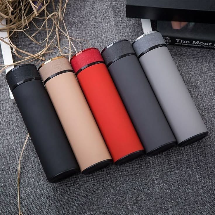 Digital Temperature Display Water Bottle 500ml Stainless Steel Smart Flask Black, photo 5