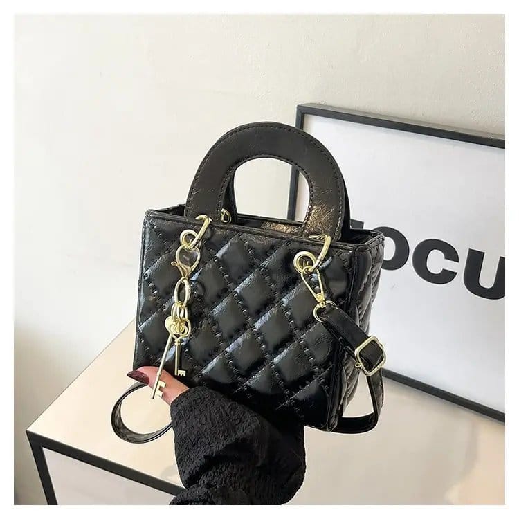 Women’s Korean Style Quilted Embroidery Bag, photo 6