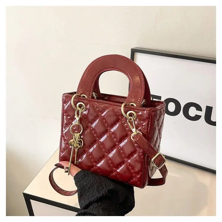 Women’s Korean Style Quilted Embroidery Bag, photo 7