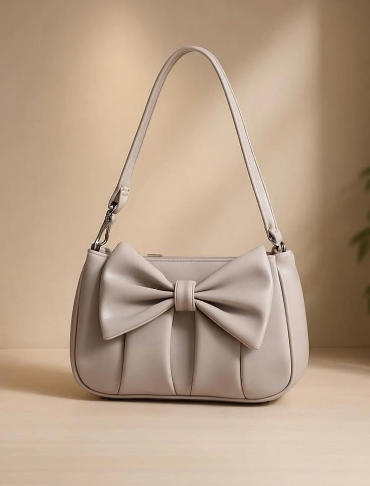 Black Plain Leather Shoulder Bag For Girls - Daily Use, photo 5