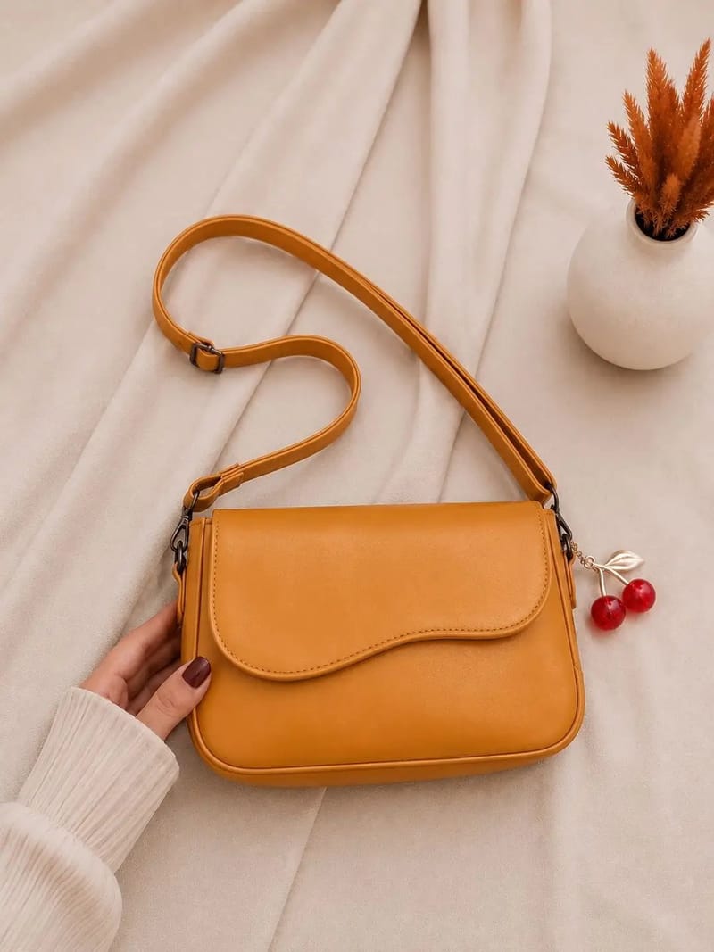 Girl's Leather Plain Purse - Casual Daily Use - Multiple Colors, photo 2