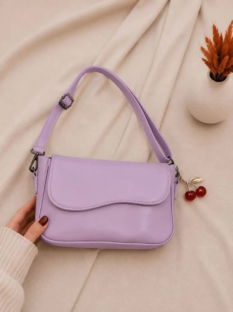 Girl's Leather Plain Purse - Casual Daily Use - Multiple Colors, photo 4