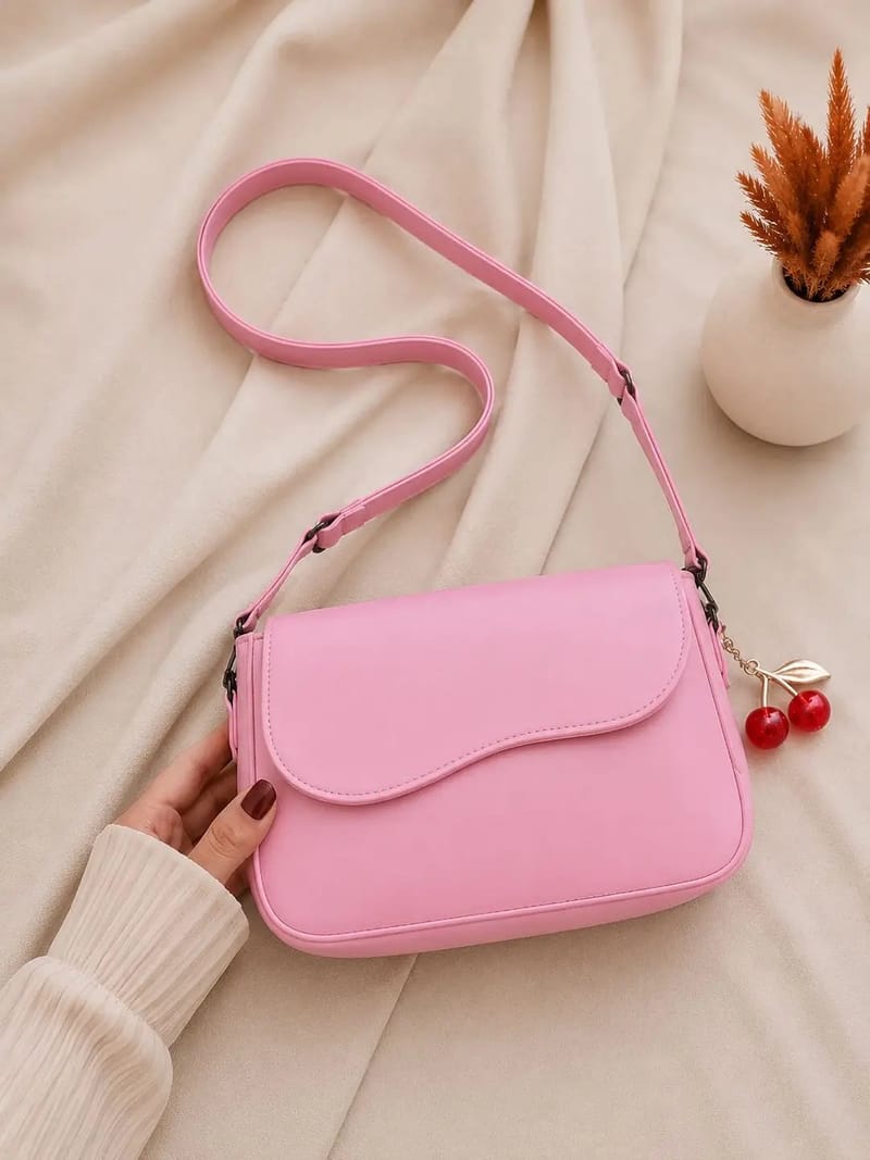 Girl's Leather Plain Purse - Casual Daily Use - Multiple Colors, photo 6