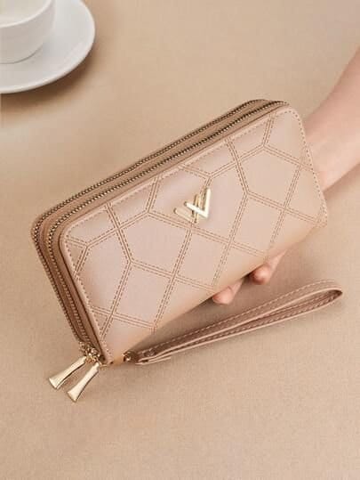 Women's Formal PU Leather Hand Clutch - Spacious - Mustard Color, photo 5