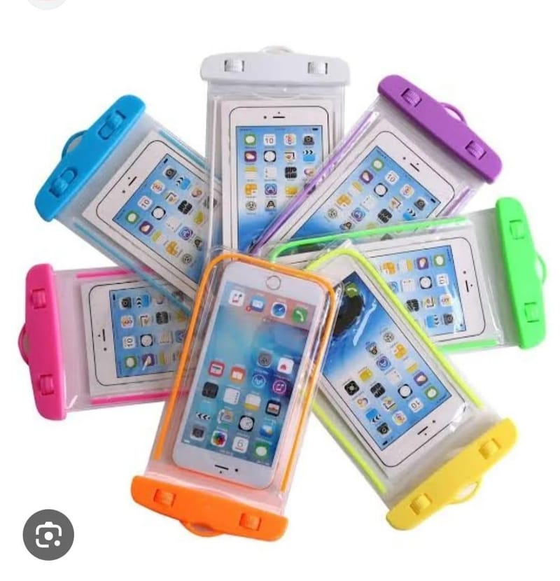Universal Waterproof Mobile Phone Pouch Case Cover with Neck Strap | Random Color, photo 2