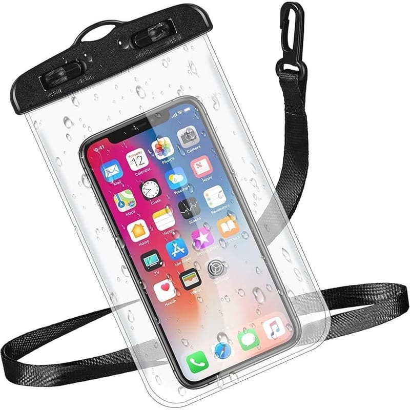 Universal Waterproof Mobile Phone Pouch Case Cover with Neck Strap | Random Color, photo 3