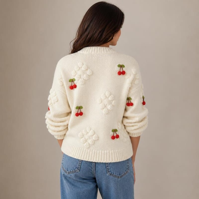 Cherry Pattern Cardigan, photo 2