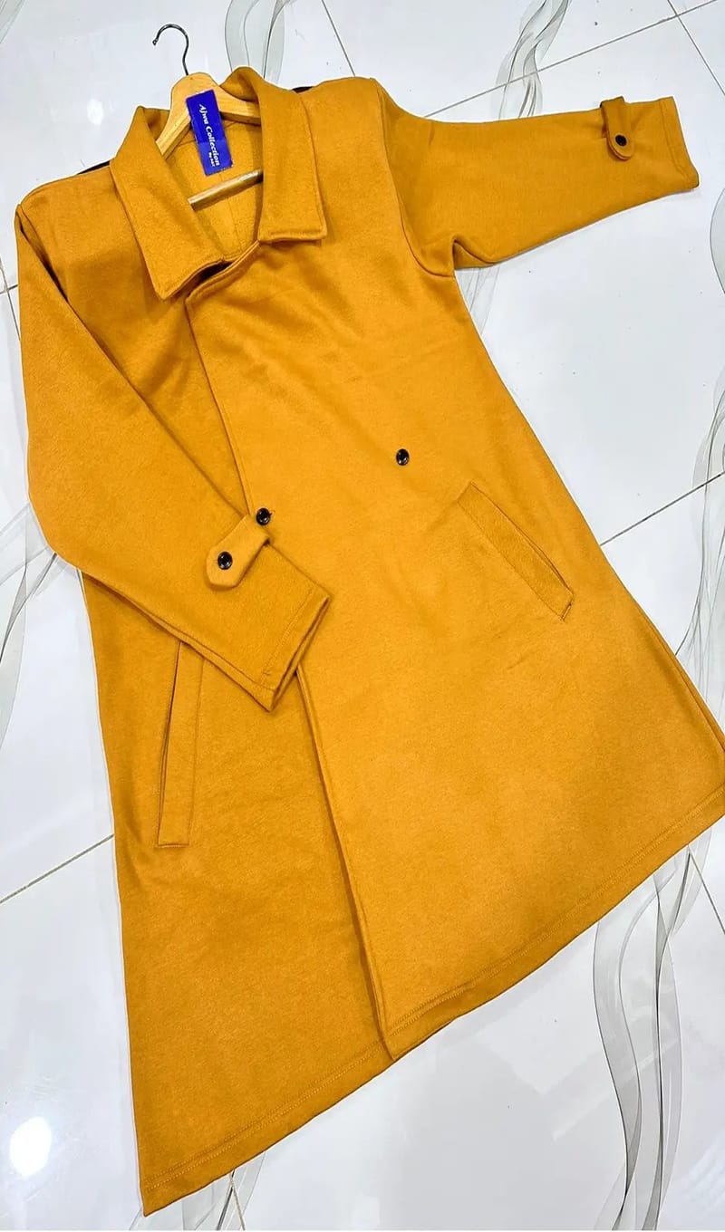 Women's Black Wool Coat - Loose Plus Size Winter Coat For Women, photo 2