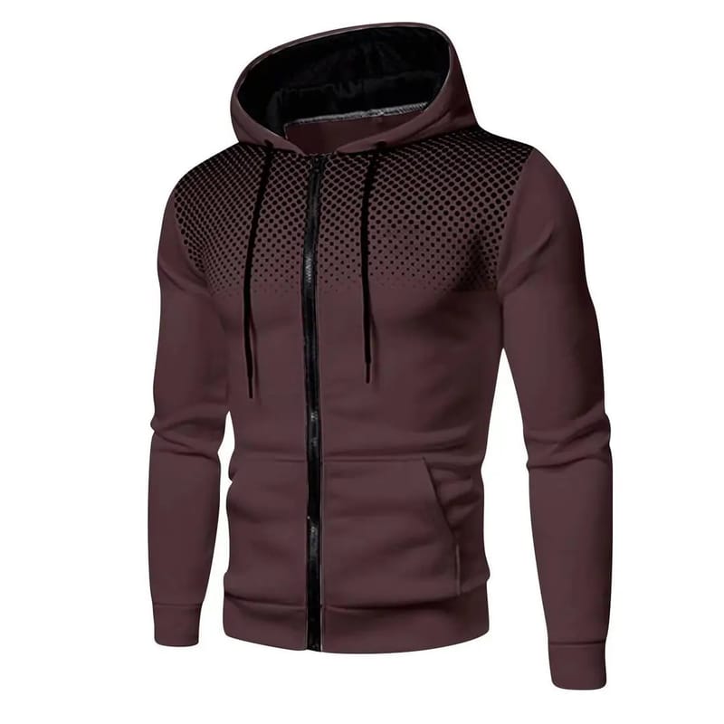 Men Navy Blue Hoodie With Mesh Design - Winter Casual Full Zip Hooded Jacket For Men - Premium Quality Fleece Hoodie, photo 2