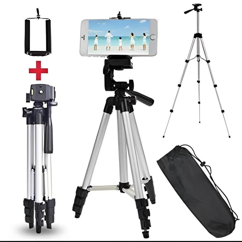 3.5ft Adjustable Tripod Stand For Mobile & Camera With Bag - 3110 Tripod For Vlogging -, photo 3