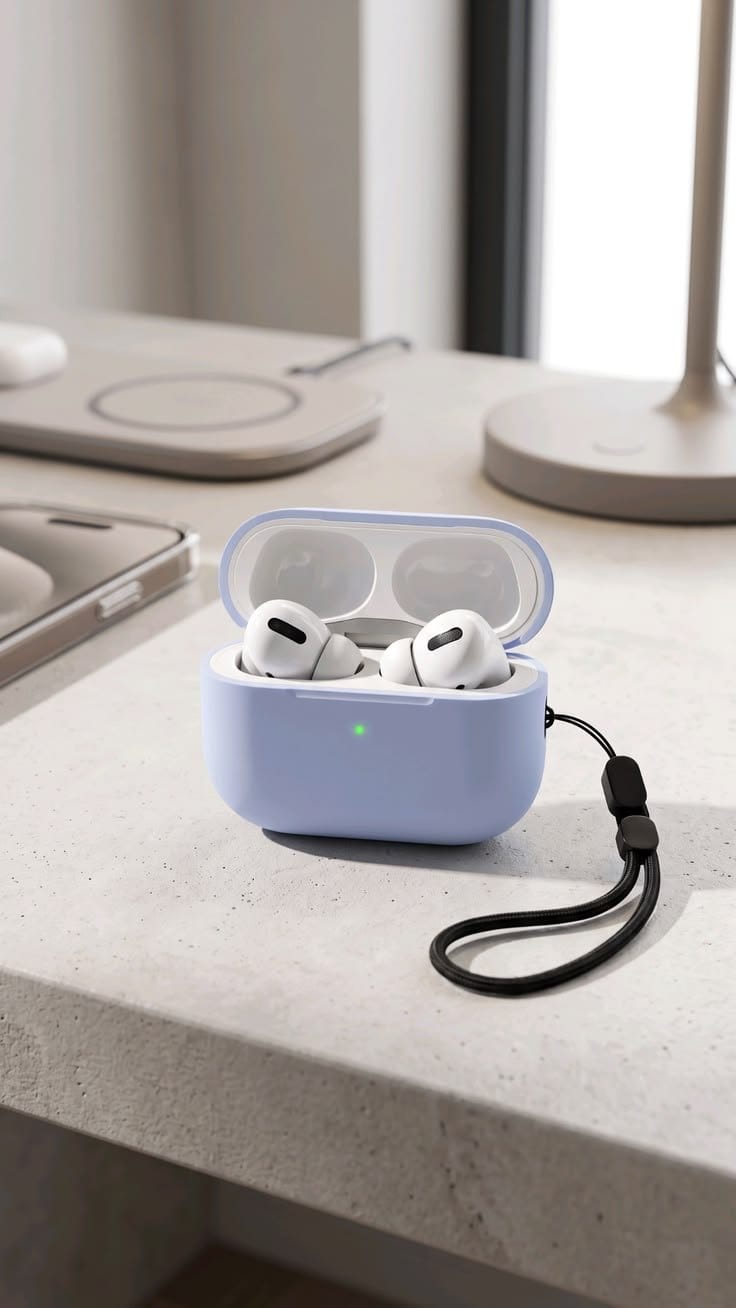 AirPods Pro 2 Silicone Case With Carabiner Hook -, photo 5