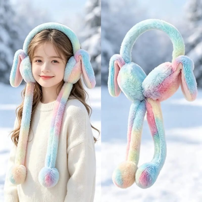 1 Pc Fur Rabbit Earmuffs For Women -
