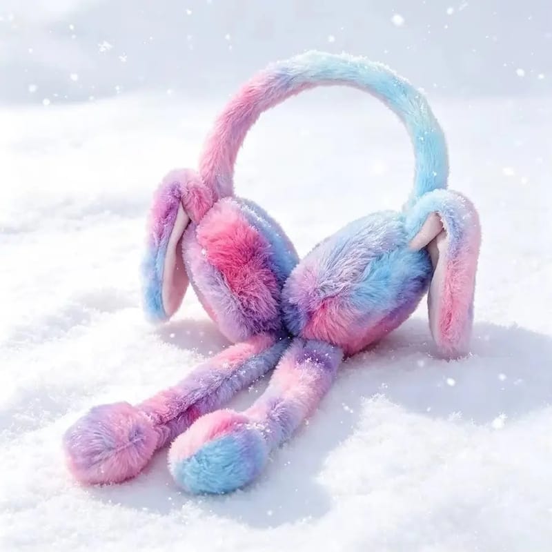 1 Pc Fur Rabbit Earmuffs For Women -, photo 6