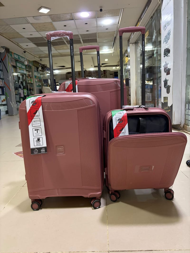 Berg Germany Luggage – 100% Unbreakable PP Hard Shell Suitcase with Expandability & 360° Wheels, photo 3