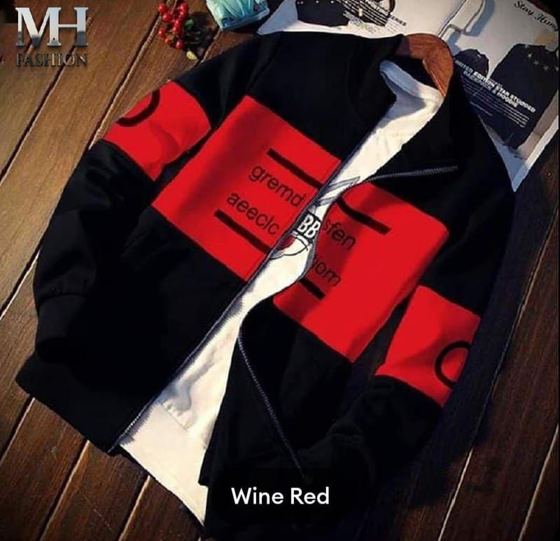 Red and Black Bomber Jacket