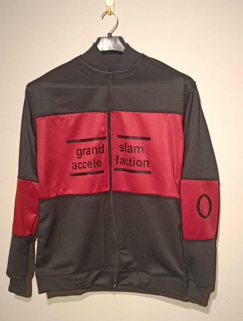 Red and Black Bomber Jacket, photo 2