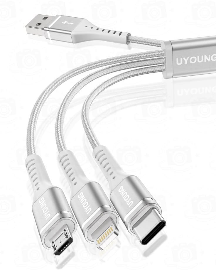 3 in 1 100W 6A Super Fast Charging Cable - Type C + Micro USB + iPhone | 100W, photo 4