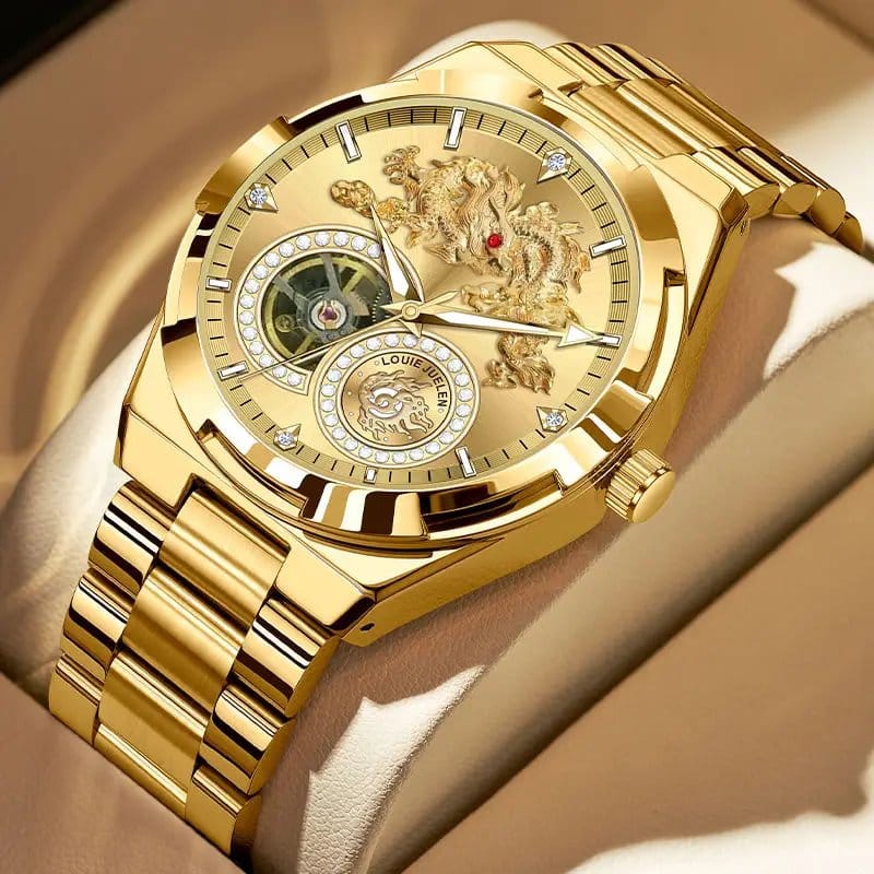 Stainless Steel Men's Luxury Golden Wristwatch - Automatic | Premium Fashion Watch | MZ2977200042HEOFFN