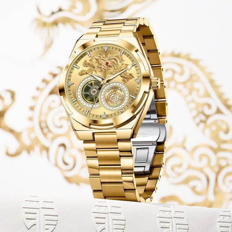 Stainless Steel Men's Luxury Golden Wristwatch - Automatic | Premium Fashion Watch | MZ2977200042HEOFFN, photo 2