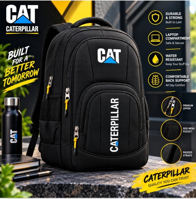 Caterpillar Black Backpack