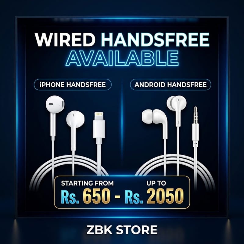 Iphone & Android Wired Handsfree Earphones