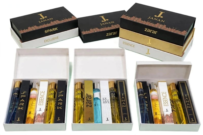 5 in 1 J. Pocket Perfume Set - 35ML Each - Alcohol Free | Black Gold Edition | For Men & Women | Gift Box, photo 4