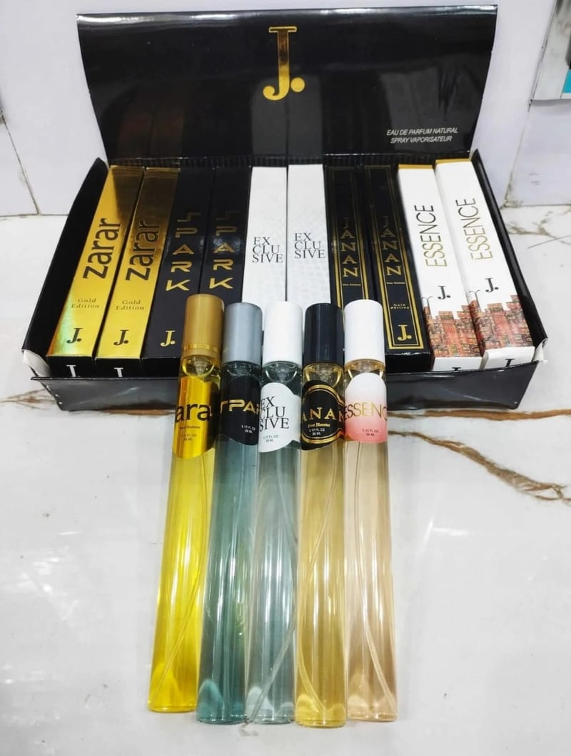 5 in 1 J. Pocket Perfume Set - 35ML Each - Alcohol Free | Black Gold Edition | For Men & Women | Gift Box, photo 2