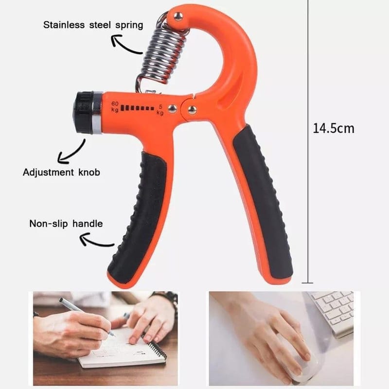 Adjustable Resistance Hand Gripper 5-60kg Black ABS, photo 5