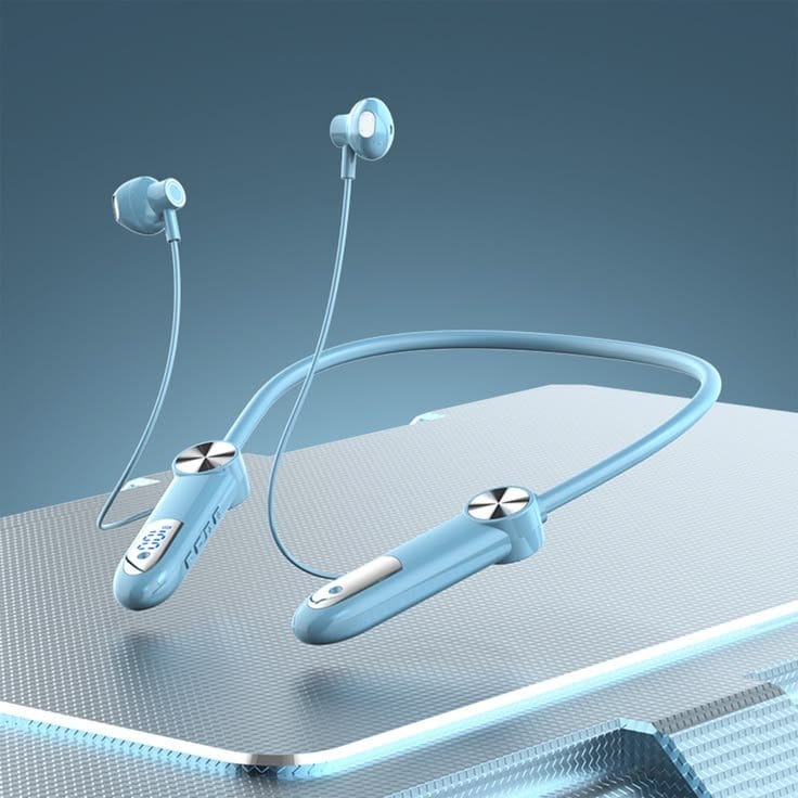High Quality Sport Bluetooth Headset with Microphone - Wireless Neckband 300mAh