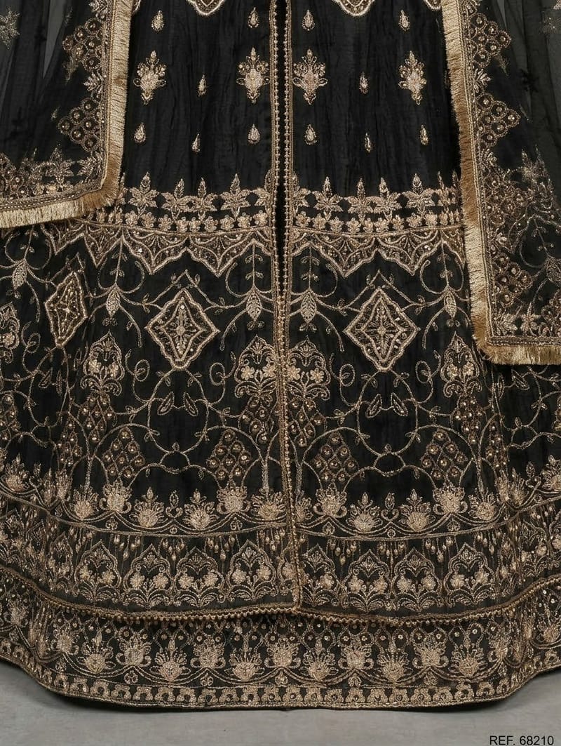 Embroidered Black Anarkali maxi, photo 3