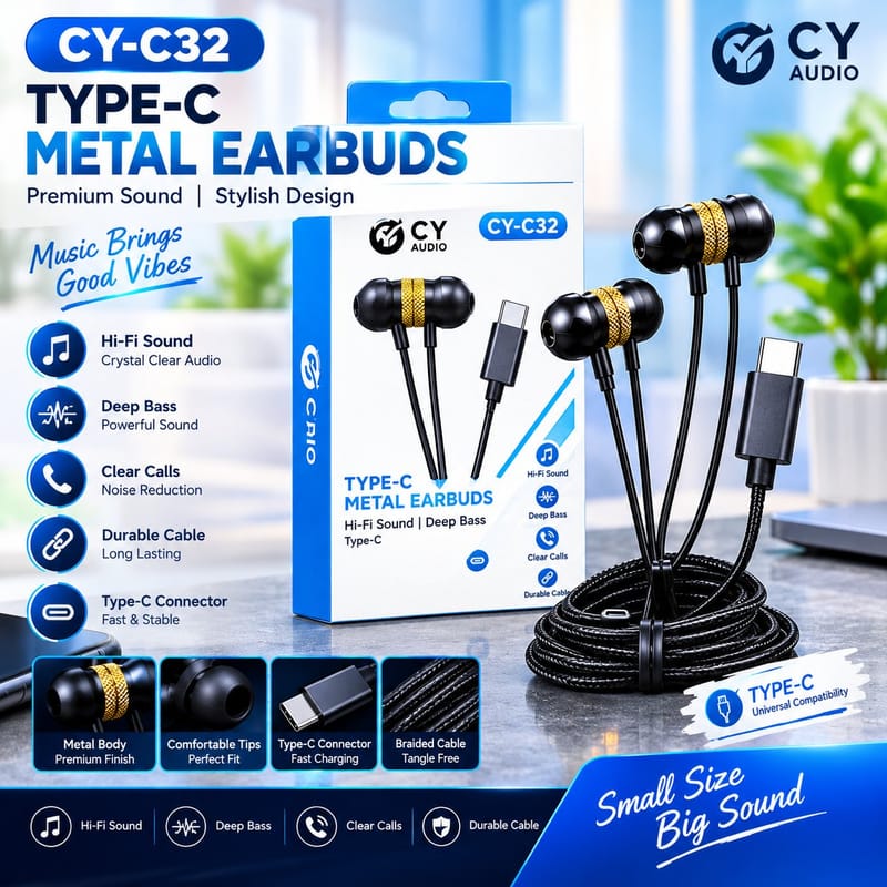 CY-C32 Type-C Earbuds