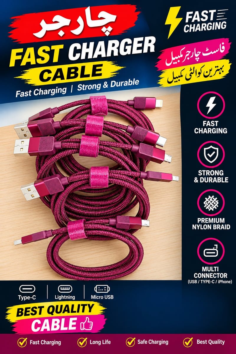 Multi Connector Charging Cable