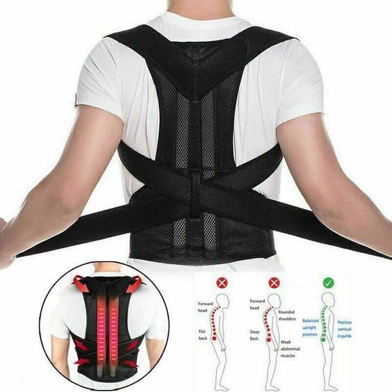 Portable Posture Corrector Belt - Black, Durable Back Support for Men and Women, photo 4