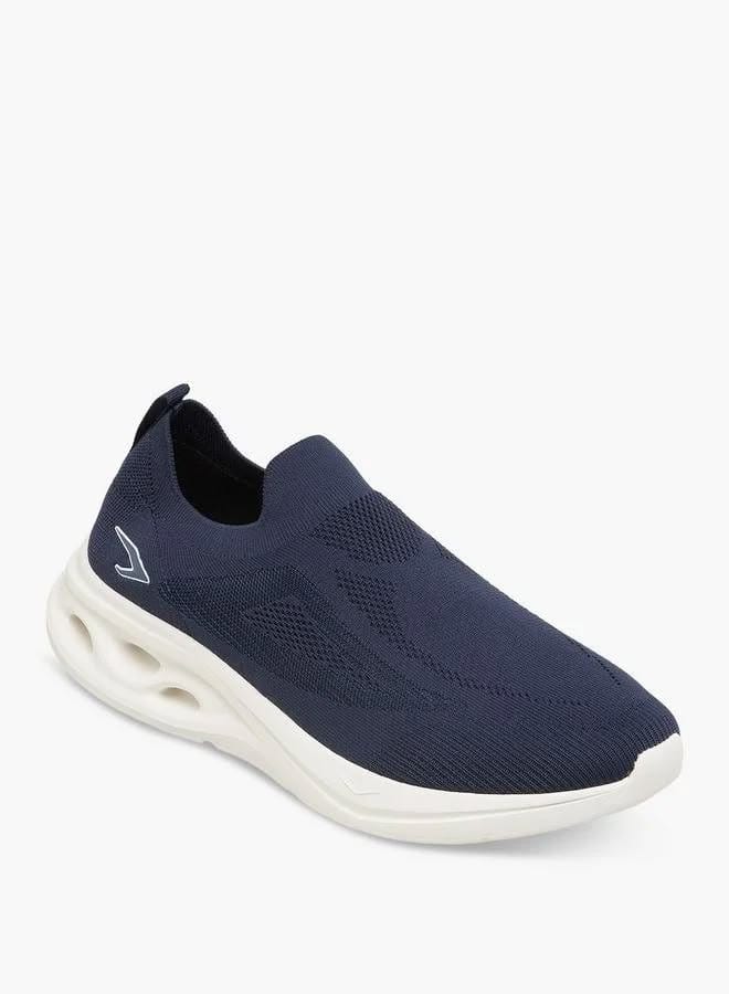 Men's Blue Slip-On Walking Sneakers - Breathable Canvas Casual Shoes, photo 4
