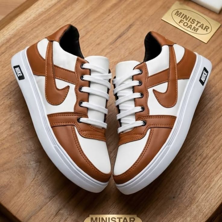 Men's Mustard Rexine Fancy Sneakers - Formal Casual Lace-Up Shoes, photo 7