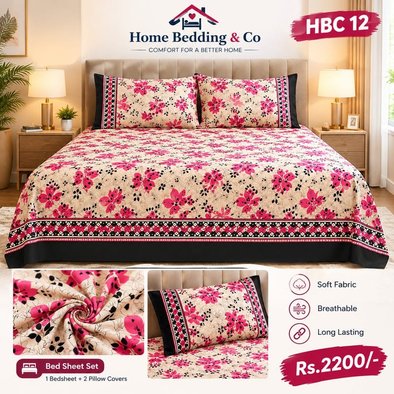 HBC12 – King Size Bedsheet Set