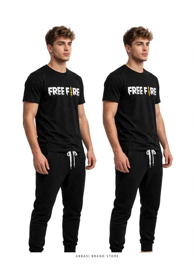 Men's Black Cotton Printed Round Neck T-Shirt - 1 Pc, photo 2