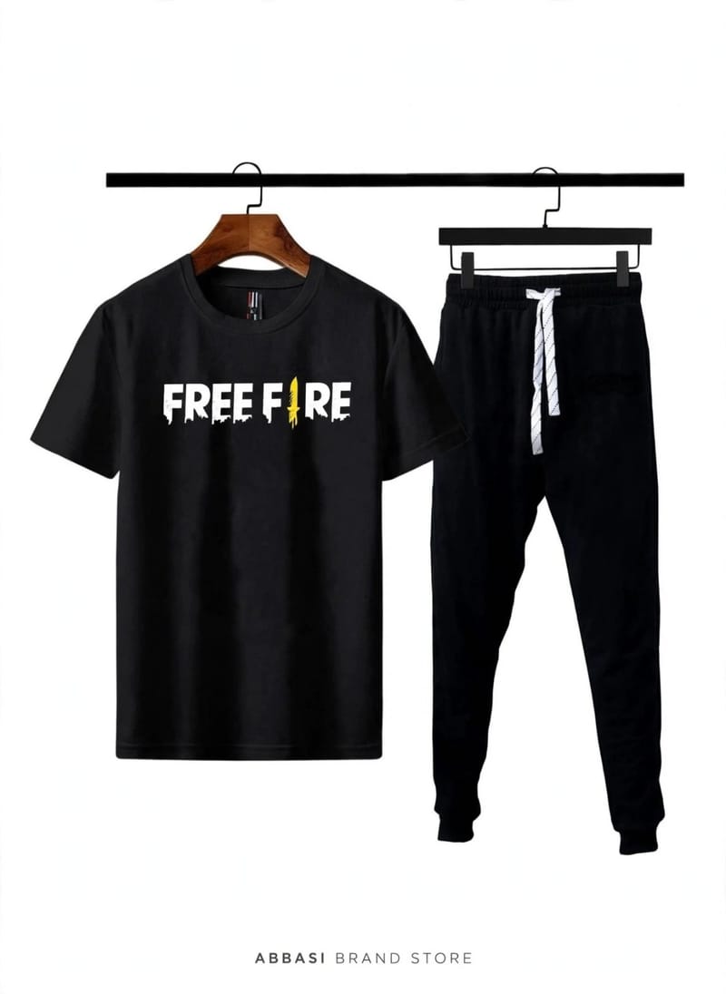 Men's Black Cotton Printed Round Neck T-Shirt - 1 Pc