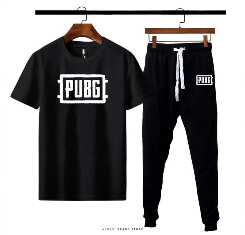 Men's Cotton PUBG Track Suit Black M-XL, photo 2