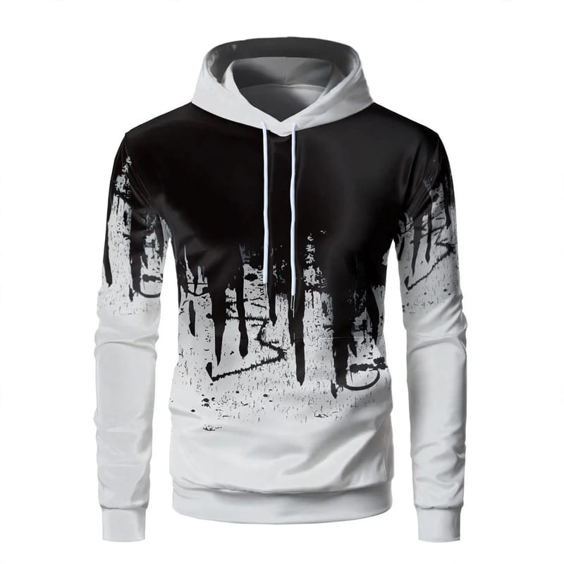 Men's 3D Print Fleece Hoodie Loose Fit