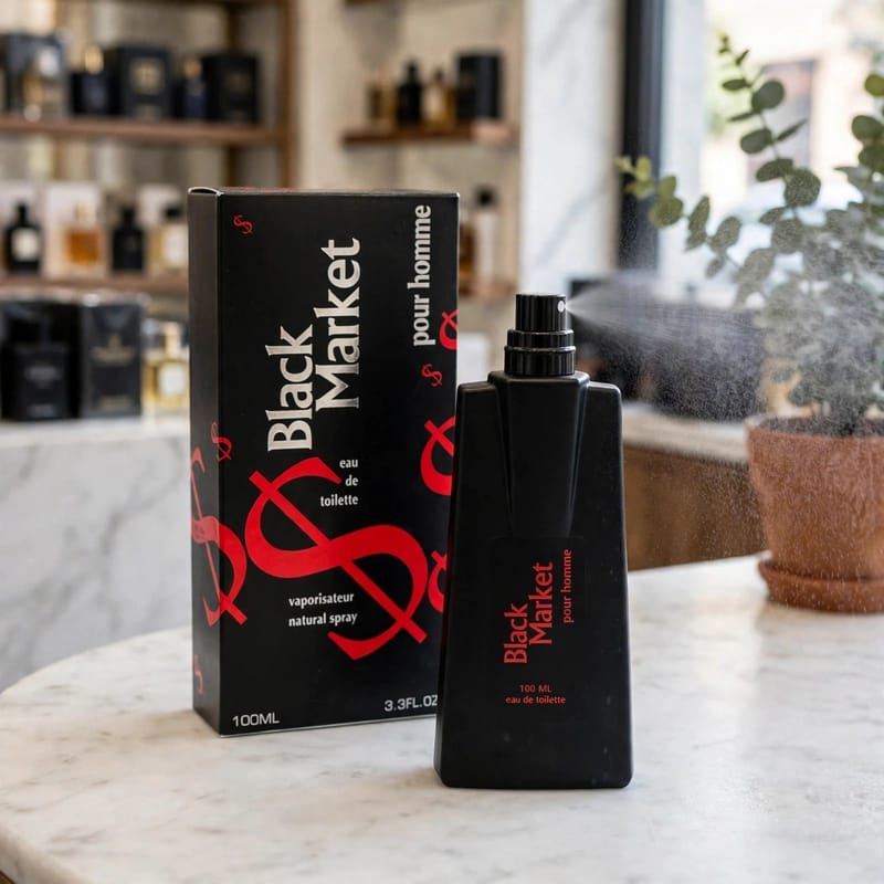 Men's Long Lasting Black Perfume 100ml - Premium Bold Fragrance for Daily Wear, photo 3