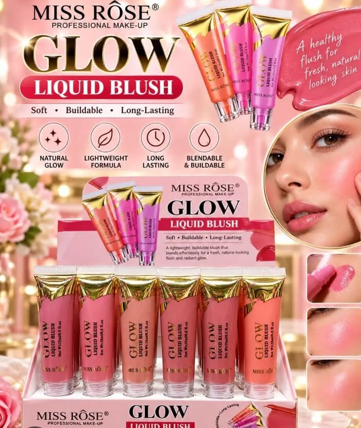 Miss rose glow liquid blush, photo 2