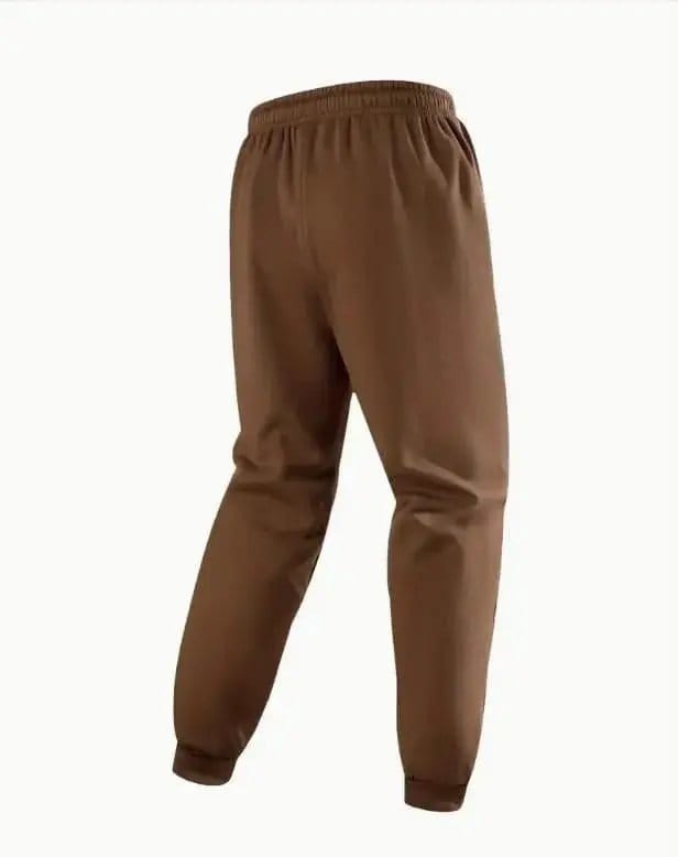 2pcs Men's Fleece plain zipper track suit