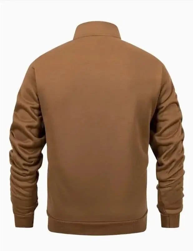 2pcs Men's Fleece plain zipper track suit, photo 3