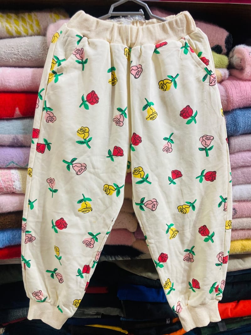 Rose Print Sweatpants