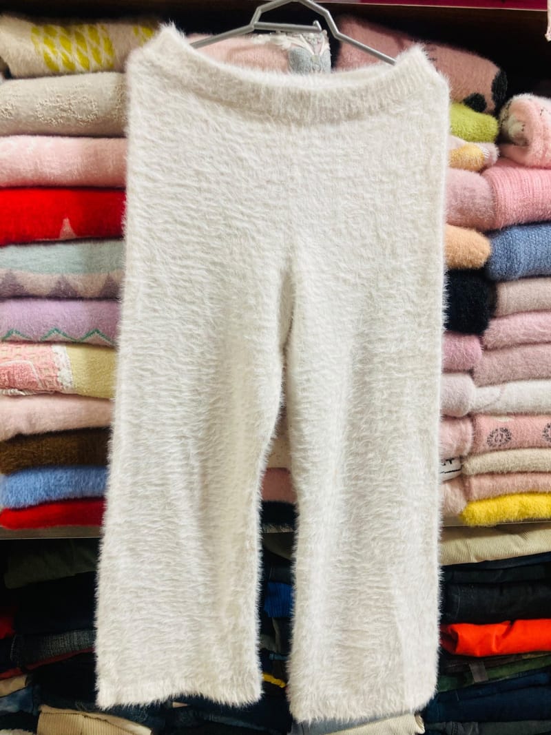 Fuzzy Wide Leg Pants